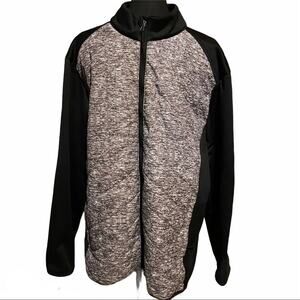 Elements Soft Shell Full Zip Med Weight Gray and Black Jacket Men's XL